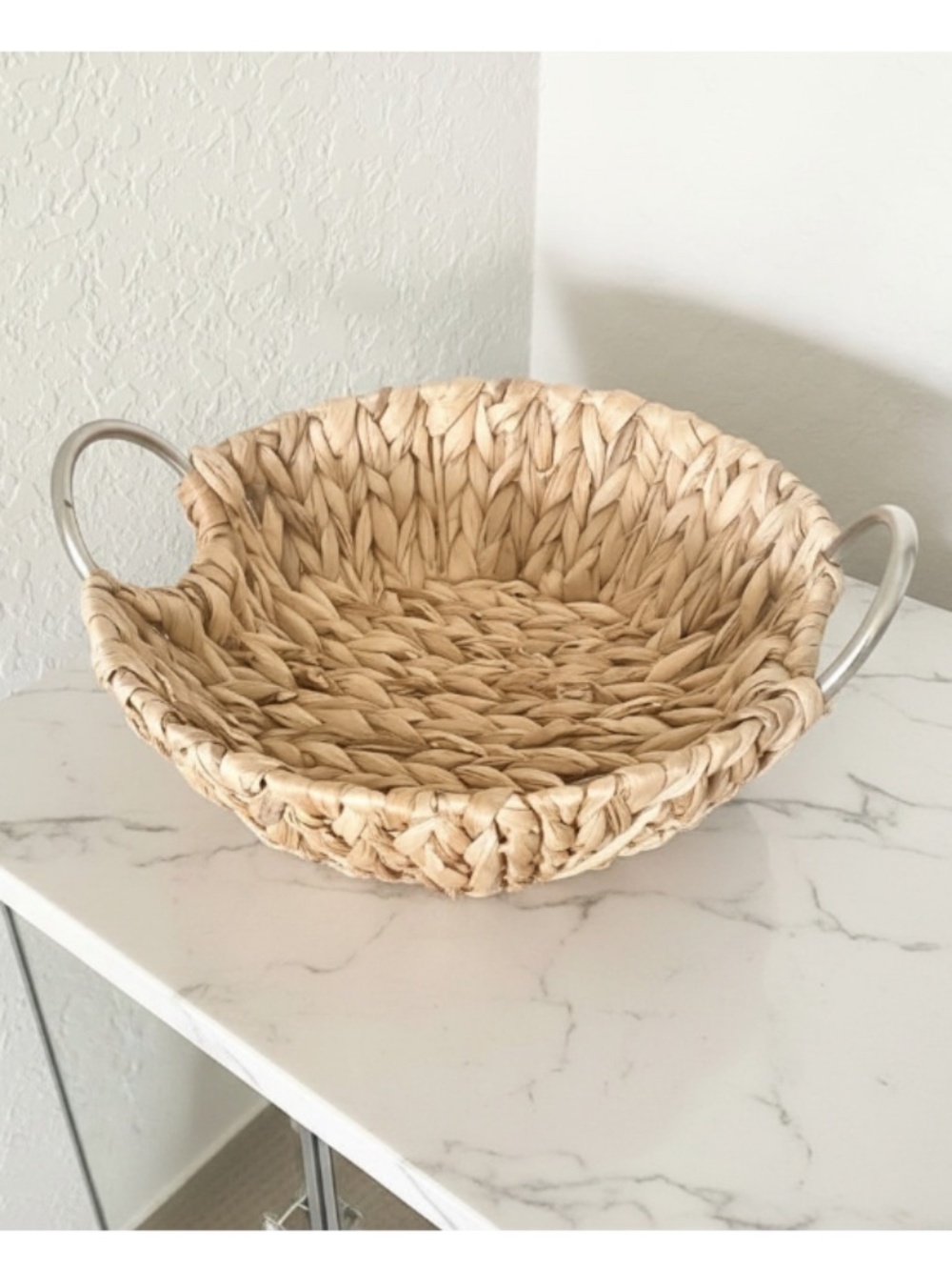 Handcrafted Braided Water Hyacinth Basket